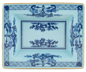 Ginori Oriente Italiano Iris Rectangular Tray / Vide Poche